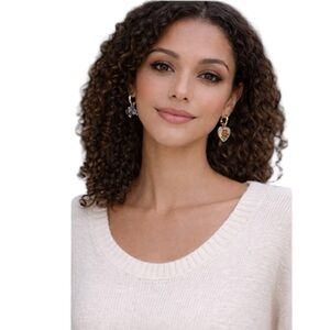 NWT Petit Moments Jordan Mismatched Gold Boho Earrings